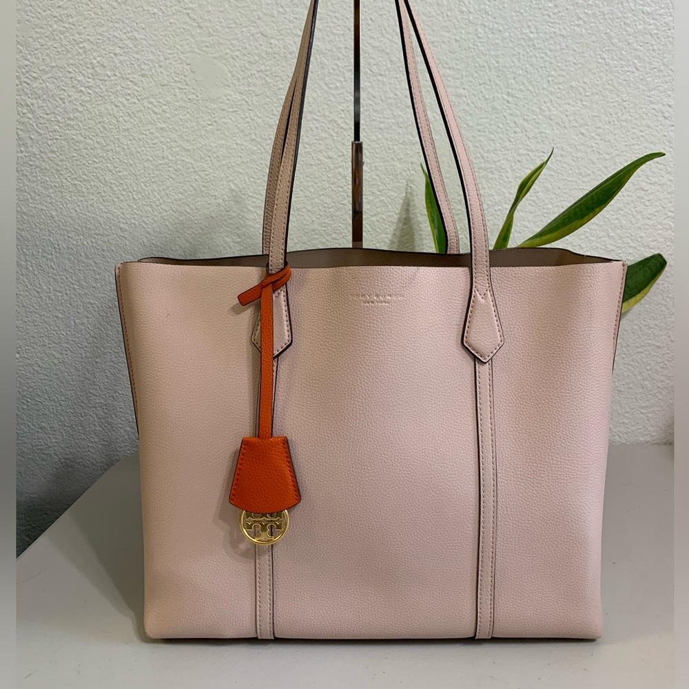 💕👜 TORY BURCH Tote Pink Leather Bag